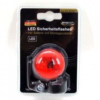 LED Sicherheitsflasher inkl. Batterie und Montagezubehör 